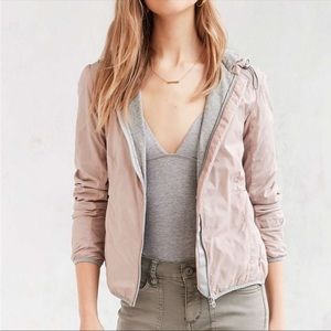 Light pink rain jacket